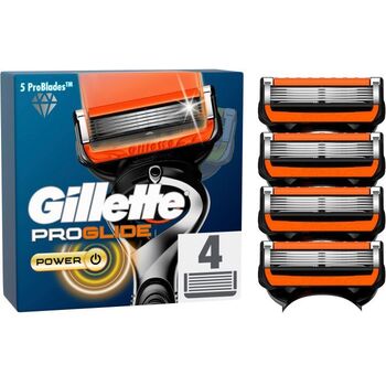 Fusion Proglide Power - Žiletky k holiacemu strojčeku 4 ks